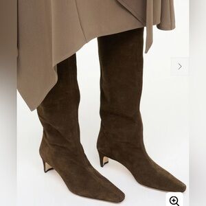 STAUD WALLY TRUFFLE BROWN KNEE HIGH Suede Boots $495 US 10